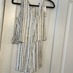 Cupcakes and Cashmere Black and White Romper- XS
